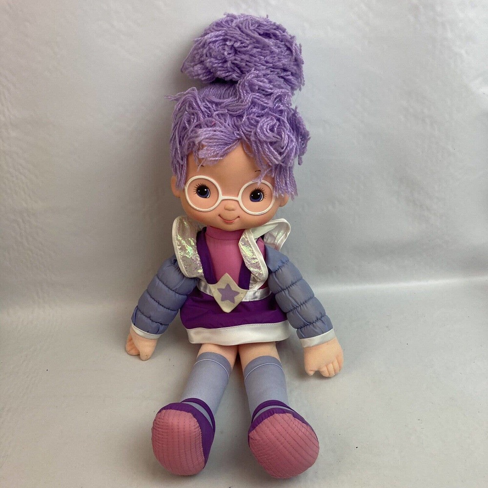 Vintage Hallmark Rainbow Brite Shy Violet 18” Color Kids Doll 1983 Purple Plush